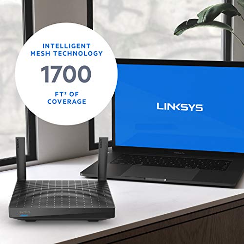 Linksys Mesh Wifi 6 Router, Dual-Band, 1,700 Sq. ft Coverage, 25+ Devices, Speeds up to (AX1800) 1.8Gbps - MR7350