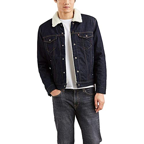 Levi's Men's Sherpa Trucker Jacket (Also Available in Big & Tall), Juniper Rinse, S