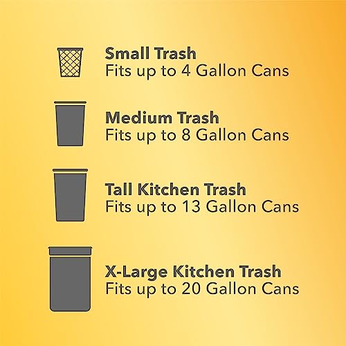 Glad ForceFlex MaxStrength with Clorox Tall Kitchen Drawstring Trash Bags, 13 Gallon Grey Trash Bags, Mountain Air Scent, 34 Count