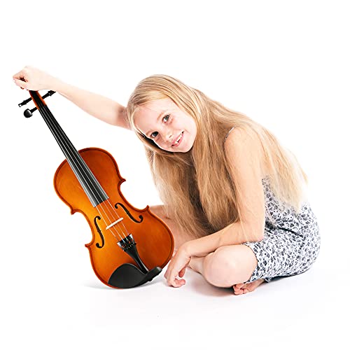 DEBEIJIN Student Kids Adults Violin - Premium Violin for Kids Beginners - Ready To Play 3/4 Violin - Handcrafted Beginner Violin