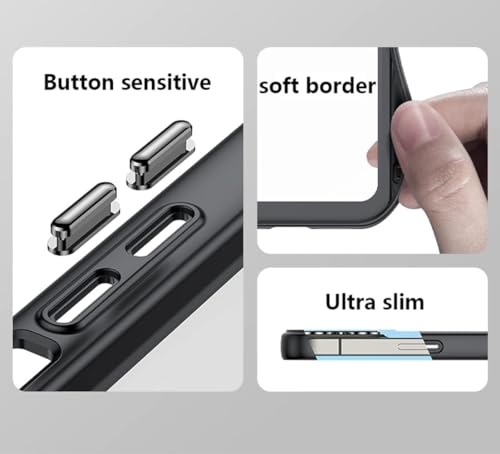 AEDILYS Designed for iPhone 15 Case, [Not Yellowing] [Military Drop Protection] Shockproof Protective Phone Case -Transparent