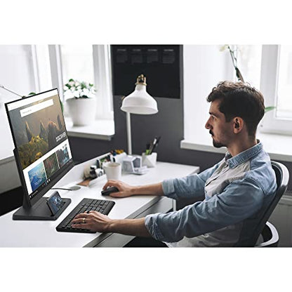 Lenovo L27e-30 27-inch FHD LED Backlit LCD FreeSync Monitor, Ultra-Slim, 3-Side NearEdgeless Frame, HDMI and VGA, Tilt, VESA Mount, Wide Angle Viewing