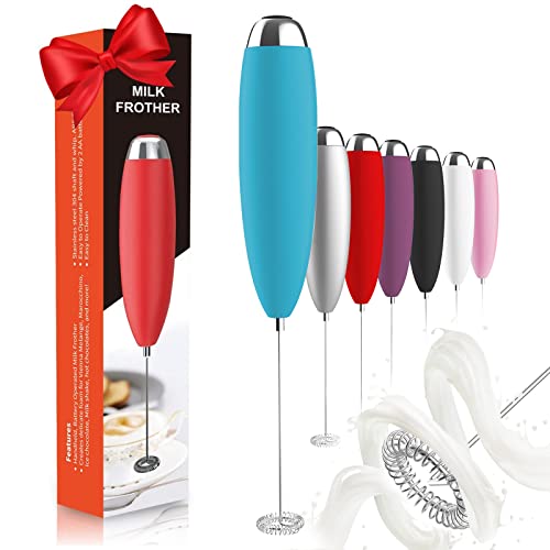 MPDPOW Milk Frother, Hand Mixer, Frother for Coffee, Battery Operated (Not Included) Electric Small Coffee Whisk Hand Coffee Frother Electric Drink Stirrer for Lattes, Cappuccino, Hot Chocolate