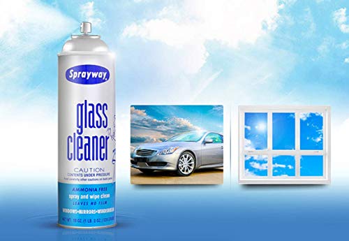 Sprayway Ammonia-Free Glass Cleaner, Foaming Action - Streakless Shine, 15 Ounce (Pack of 1)