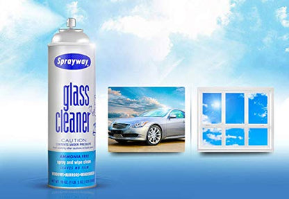 Sprayway Ammonia-Free Glass Cleaner, Foaming Action - Streakless Shine, 15 Ounce (Pack of 1)
