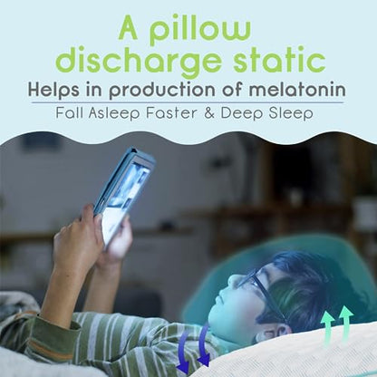 ZEO-SLEEP Hybrid Memory Foam Pillow Adjustable, Antistress Down Alternative Bed Pillows for Back Stomach Side Sleepers Neck Contour Cervical Orthopedic Pillow
