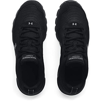 Under Armour mens Charged Assert 9 Running Shoe, Black (003 Black, 9.5 US