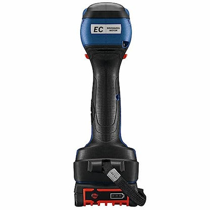 BOSCH GDX18V-1800B12 18V Two-In-One 1/4 In. and 1/2 In. Bit/Socket Impact Driver/Wrench Kit with 2 Ah Standard Power Battery