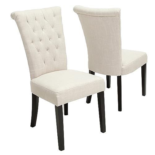 Christopher Knight Home Venetian Dining Chairs, 2-Pcs Set, Light Beige