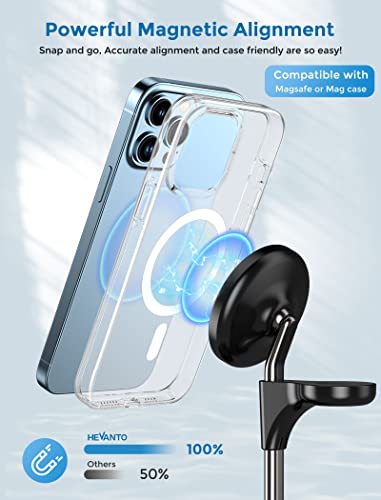 3 in 1 Wireless Charging Station for Apple MagSafe Charger, 15W Fast Magnetic Mag-Safe Charger Stand for iPhone 15 14 13 12 Series Apple Watch AirPods Multiple Devices,Adjustable Angle, Gifts for Men