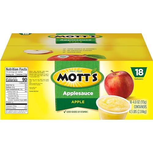 Mott's Applesauce, 4 Ounce Cup, 18 Count