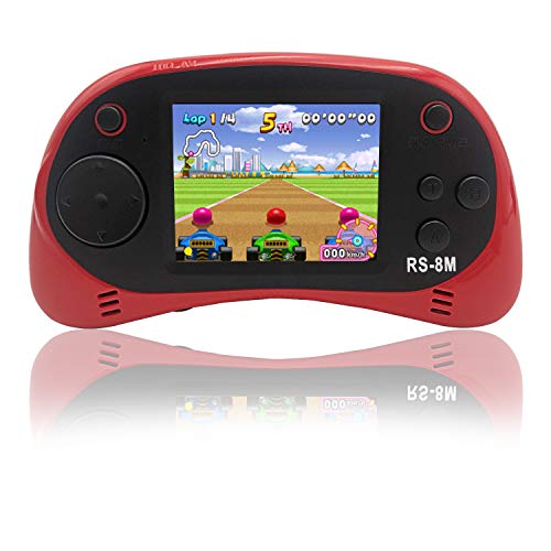 Kids Handheld Game Portable Video Game Player with 200 Games 16 Bit 2.5 Inch Screen Mini Retro Electronic Game Machine ,Best Gift for Child (Red)