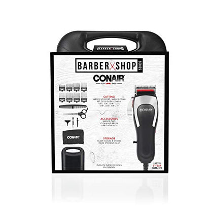 Conair Barber Hair Clippers, Barbershop Series Professional 20-Piece Hair Cutting Kit