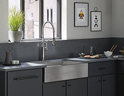 KOHLER 77515-VS Tournant Semi-Professional Pull-Down Kitchen Sink Faucet, Standard, Vibrant Stainless Steel
