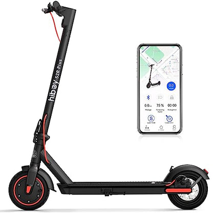 Hiboy S2R Plus Electric Scooter, Upgraded Detachable Battery, 9" Pneumatic Tires, 350W Motor - Max 22 Miles & 19 MPH Portable Folding Commuter E-Scooter for Adults - Dual Brakes with Split Wheels