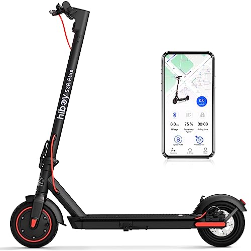 Hiboy S2R Plus Electric Scooter, Upgraded Detachable Battery, 9" Pneumatic Tires, 350W Motor - Max 22 Miles & 19 MPH Portable Folding Commuter E-Scooter for Adults - Dual Brakes with Split Wheels