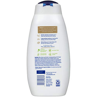 NIVEA Wild Berries and Hibiscus Refreshing Body Wash with Nourishing Serum, 20 Fl Oz Bottle
