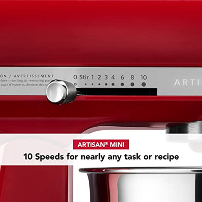 KitchenAid Artisan Mini 3.5 Quart Tilt-Head Stand Mixer - KSM3316X - Empire Red