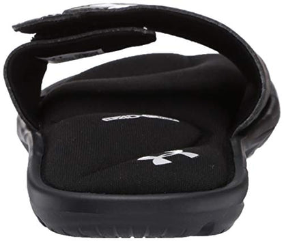 Under Armour Boys' Ignite VI Slide Sandal, Black (001)/Black, 3 M US Little Kid
