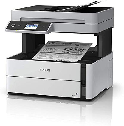 Epson EcoTank ET-M3170 Wireless Monochrome All-in-One Supertank Printer with ADF, Fax and Ethernet PLUS 2 Years of Unlimited Ink*, White