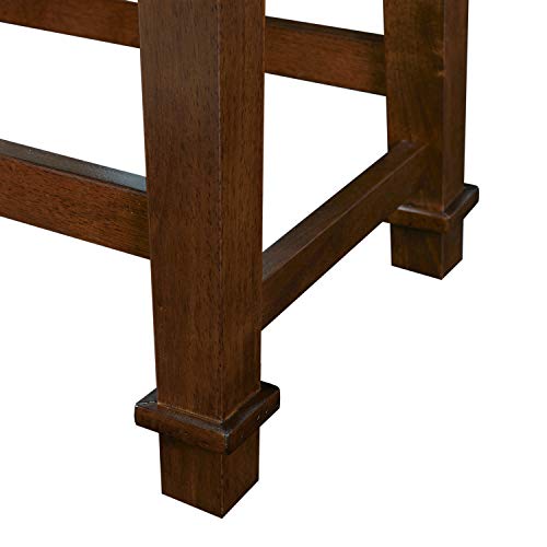 Linon Kennedy Backless PU Counter Stool, Black