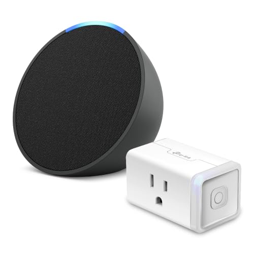 Echo Pop | Charcoal with Kasa Smart Plug