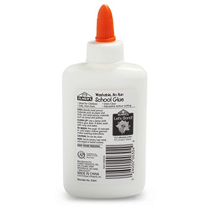 Elmer's Liquid School Glue, Washable, 4 Ounces Each, 12 Count - Great for Making Slime