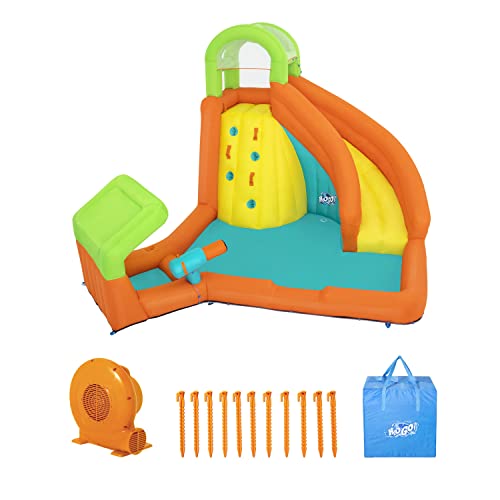 Bestway H2OGO! Canopy Cove Mega Outdoor Water Park | Features Water Slide, Shaded Canopy, Water Cannons, Climbing Wall | Great for Kids Ages +5