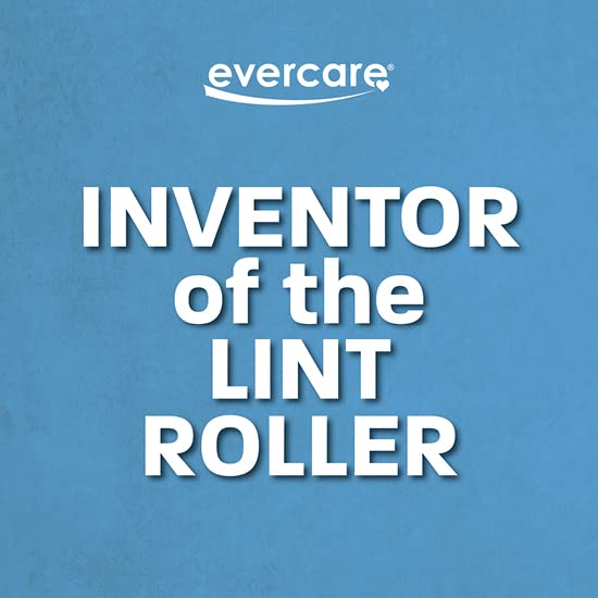 Evercare All Purpose Lint Brush, Value Pack - 5 Rollers (300 Sheets Total), Blue