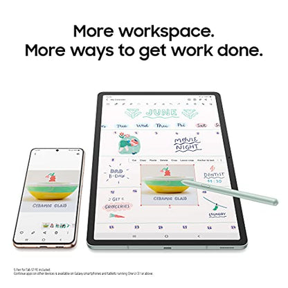 SAMSUNG Galaxy Tab S7 FE 12.4” 256GB WiFi Android Tablet, Large Screen, S Pen Included, Multi Device Connectivity, Long Lasting Battery, US Version, 2021, Mystic Silver