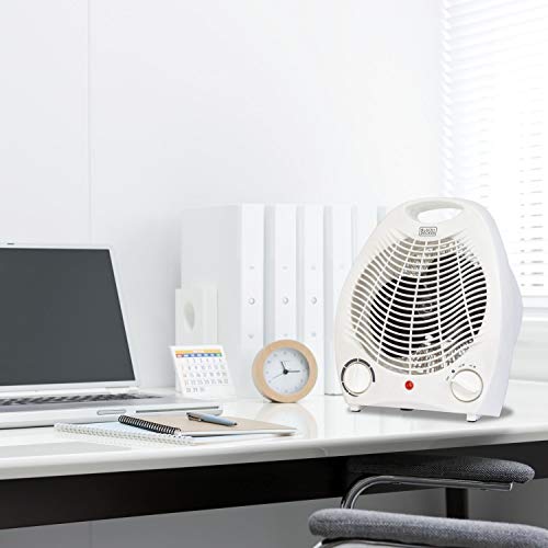 1,500-Watt Personal Desktop Heater (White), 8.4 x 5.2 x 10 Inches