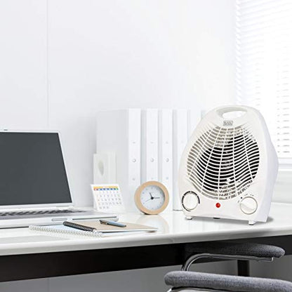 1,500-Watt Personal Desktop Heater (White), 8.4 x 5.2 x 10 Inches