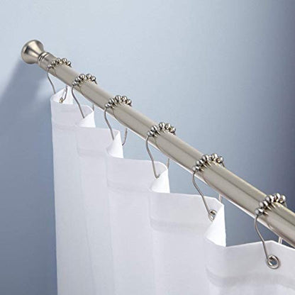 Amazer Spring Tension Curtain Rod, Small Curtain Rod - 26-42 Inches Rust-Resistance Doorway Curtain Rod, Nickel