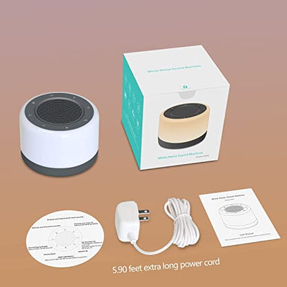YYDSKIT White Noise Machine with Night Light, Sleep Sound Machine with 32 Soothing Sounds, Plug in,Easy Touch Control,Auto-Off Sleep Timer for Baby Kids Adults Sleeping,Relaxing