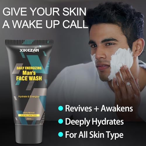 Gifts for Men,Mens Body Wash Gift Set Cleansing & Hydrating Skin w/Face Wash,Deodorant,Sandalwood & Cologne 3 in 1 Hair,Face & Body Wash,Mens Stocking Stuffers Christmas Gifts for Men Him Dad Husband