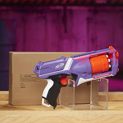 NERF Elite Strongarm, Rotating Barrel, Slam Fire, 6 Darts (Amazon Exclusive)