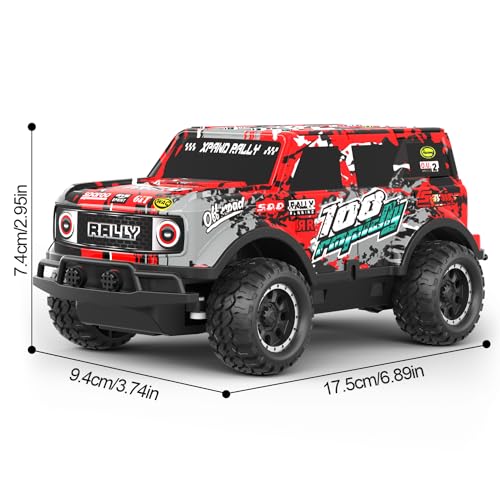Remote Control Car, 1/24 Scale Light Up Racing Car Toys, RC Car for Kids with Cool Led Lights, Hobby RC Cars Toys Birthday Gifts for 3 4 5 6 7 8 Year Old Boys Girls