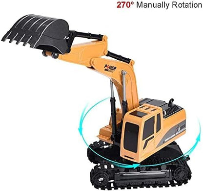 Remote Control Digger,Toy Digger Remote Control Digger Excavator Toys,Engineering Sand Digger Construction Vehicle Toy RC Excavator Toy Cars for Kids
