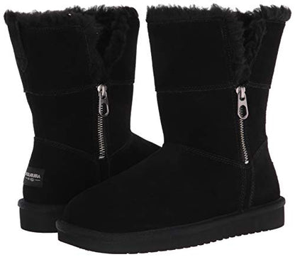 Koolaburra by UGG Women's Aribel Short Mid Calf Boot, Black, 10