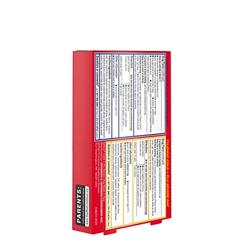 Tylenol Cold + Flu Severe Day & Night Caplets for Fever, Pain, Cough & Congestion Relief, 24 Count