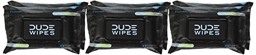 Add 4 To Your Cart! DUDE Wipes - Flushable Wipes Stocking Stuffers - 1 Pack, 48 Wipes - Unscented Extra-Large Adult Wet Wipes - Vitamin-E & Aloe for at-Home Use - Septic and Sewer Safe