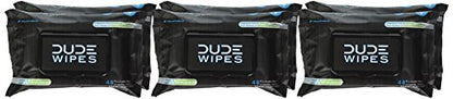 Add 4 To Your Cart! DUDE Wipes - Flushable Wipes Stocking Stuffers - 1 Pack, 48 Wipes - Unscented Extra-Large Adult Wet Wipes - Vitamin-E & Aloe for at-Home Use - Septic and Sewer Safe
