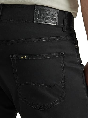 Lee Men's Extreme Motion Slim Straight Jean Black 33W x 30L