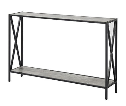 Convenience Concepts Tucson Console Table with Shelf, Faux Birch