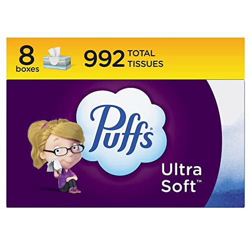 Add 3 to your Cart! Puffs Ultra Soft Non-Lotion Facial Tissue, 24 Family Boxes, 124 Facial Tissues per Box