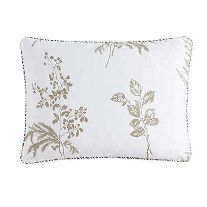 Stone Cottage - King Duvet Cover Set, Cotton Sateen Bedding with Matching Shams, Elegant Home Decor (Willow Tan/Beige, King)