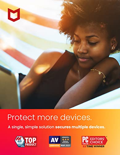 McAfee Total Protection 2023 | Unlimited Devices | Cybersecurity Software Includes Antivirus, Secure VPN, Password Manager, Dark Web Monitoring | Amazon Exclusive |Download
