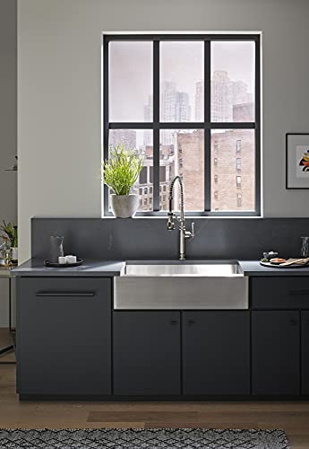 KOHLER 77515-VS Tournant Semi-Professional Pull-Down Kitchen Sink Faucet, Standard, Vibrant Stainless Steel