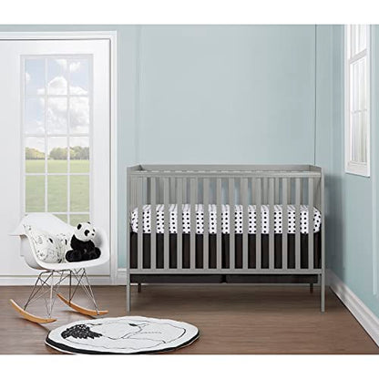Dream On Me Synergy 5-in-1 Convertible Crib in Cool Grey, Greenguard Gold Certified