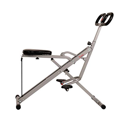 Sunny Health & Fitness Squat Assist Row-N-Ride™ Trainer for Glutes Workout with Online Training Video
